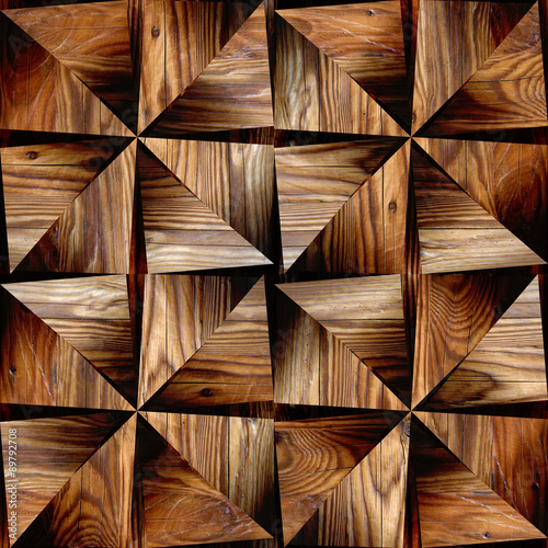 Fototapeta Naklejka Na Ścianę i Meble -  Decorative wooden pattern - seamless background -  wood texture