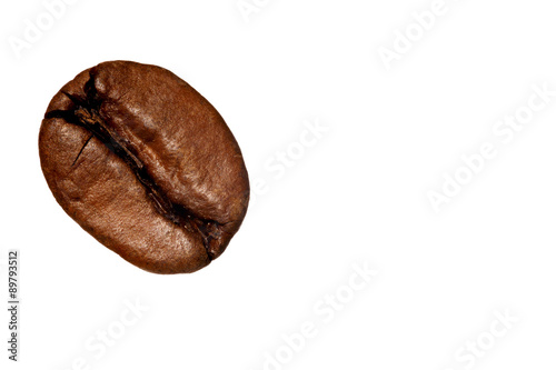 Makro einer Kaffeebohne, Linke Bildhälfte