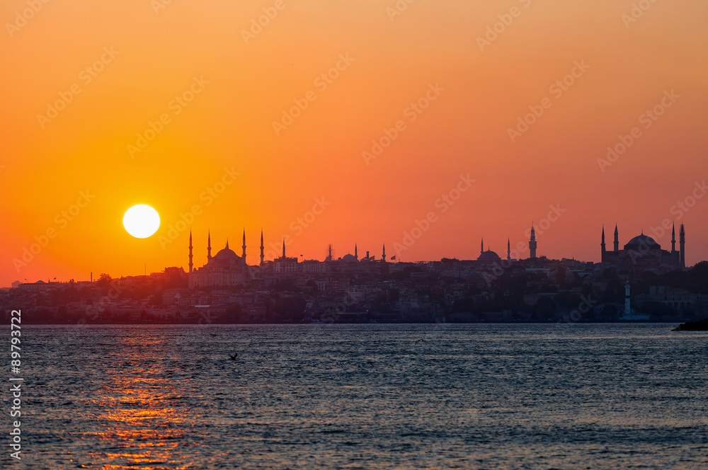 Fototapeta Istanbul Silhouette