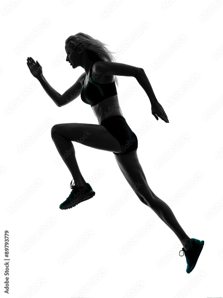 woman runner running jogger jogging silhouette woman runner running jogger jogging silhouette