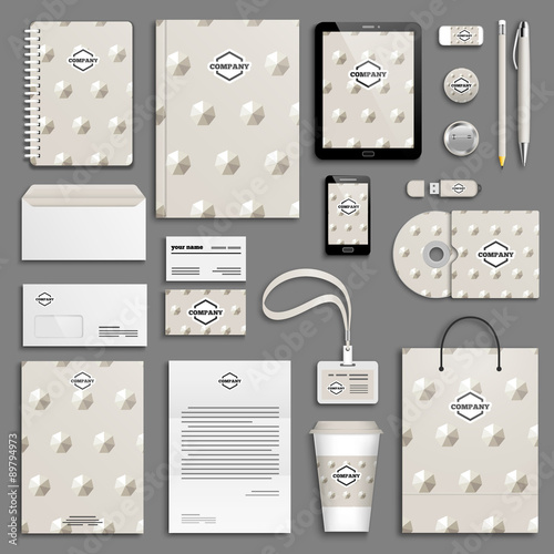 Corporate identity template set