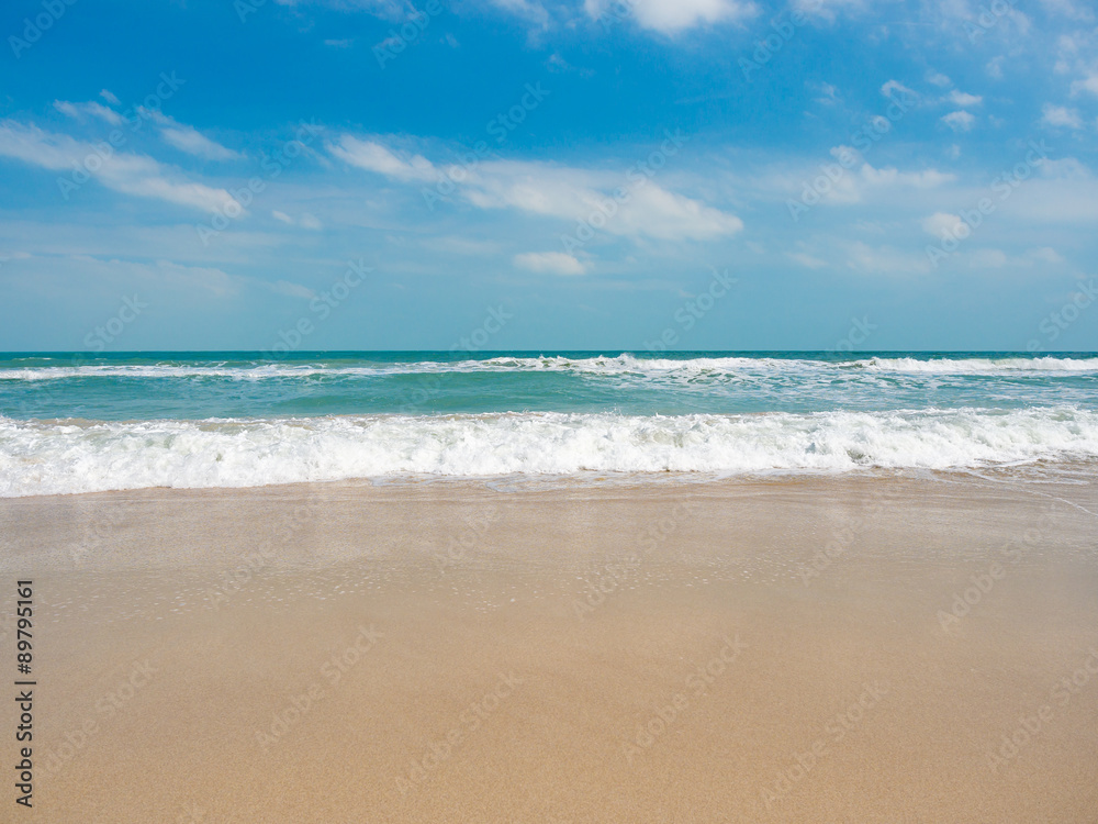 beautiful beach and tropical sea