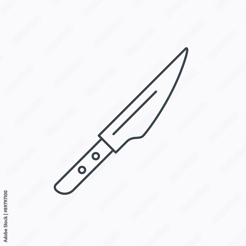 Kitchen knife icon. Chef tool sign. Kitchen knife icon. Chef tool sign.