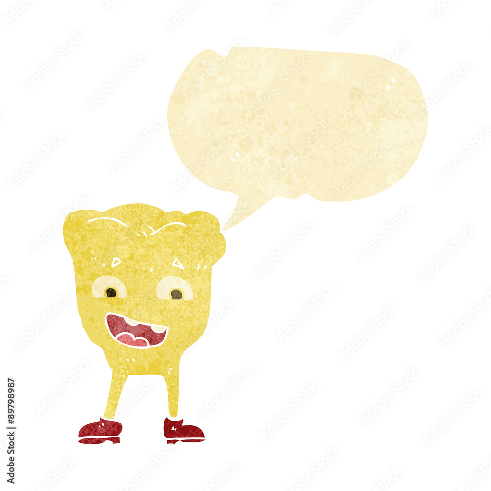 cartoon yellow tooth with speech bubble cartoon yellow tooth with speech bubble