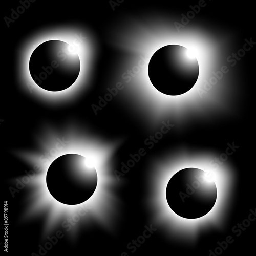 collection of solar eclipse