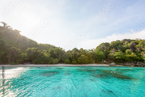 Honeymoon Bay and beach in Similan island, Thailand © yongkiet