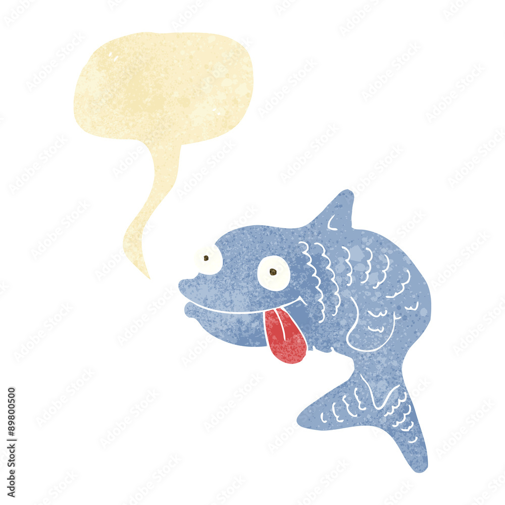 cartoon fish with speech bubble cartoon fish with speech bubble