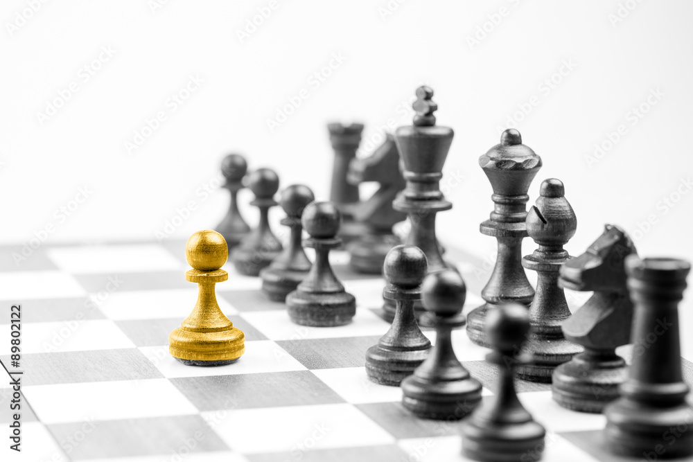 Chess business concept, leader & success