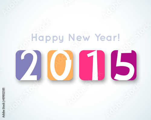 Happy New Year 2015 banner. illustration for holiday
