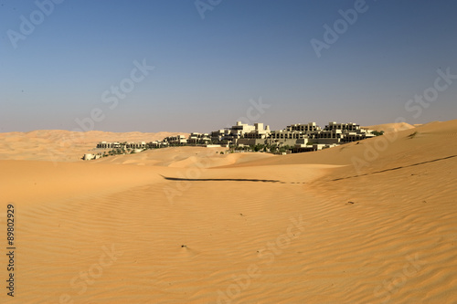 Blockhouse in the desert of Abu Dhabi