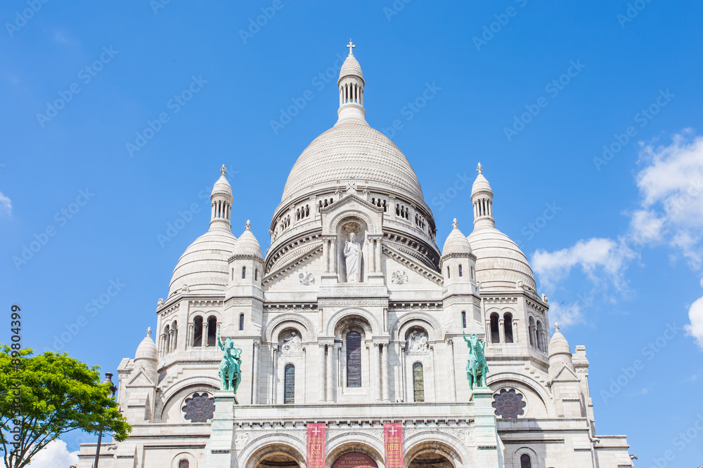 The Sacre Coeur Basilica in Paris, France