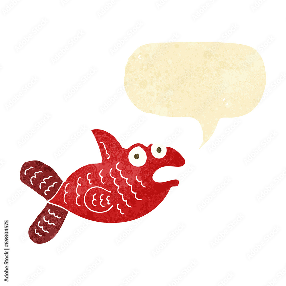 cartoon fish with speech bubble cartoon fish with speech bubble