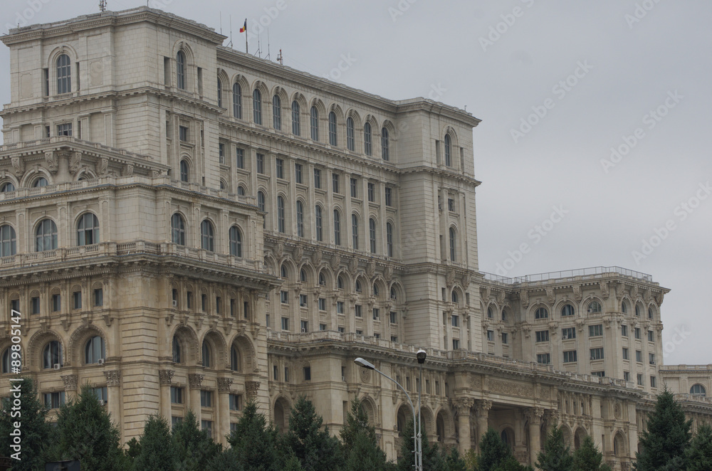 Palace of Parliament, partial view, Bucharest, Romania