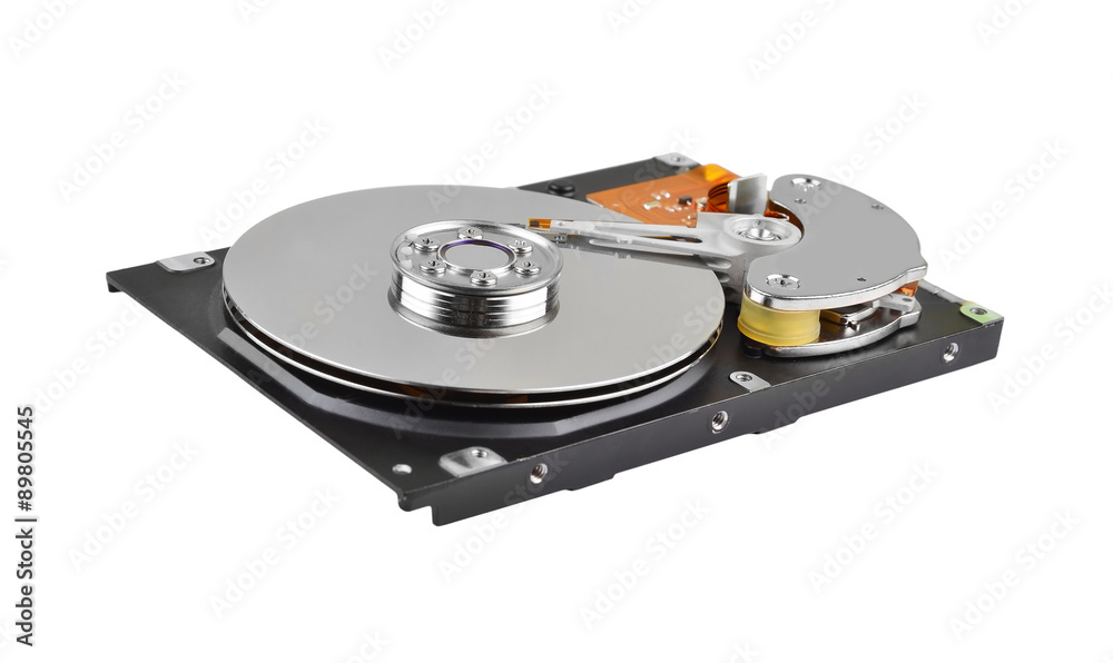 Detailed view of the inside of a hard disk drive (HDD) Detailed view of the inside of a hard disk drive (HDD)