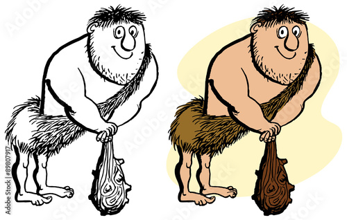Caveman with Club