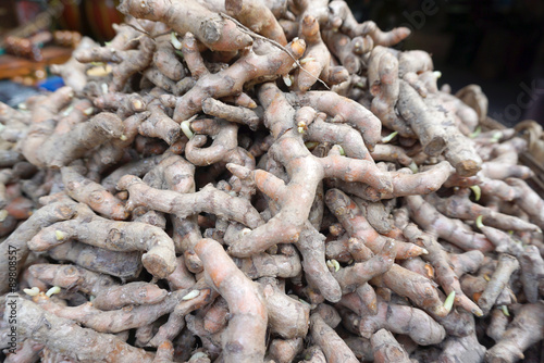 fresh turmeric from agriculture farm