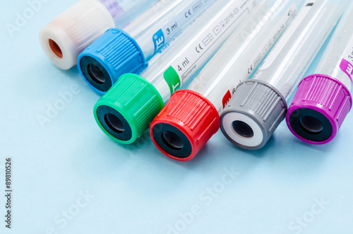 Fototapeta Naklejka Na Ścianę i Meble -  Empty blood tube for blood sample screening test