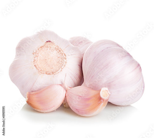 Garlic isolated on white background