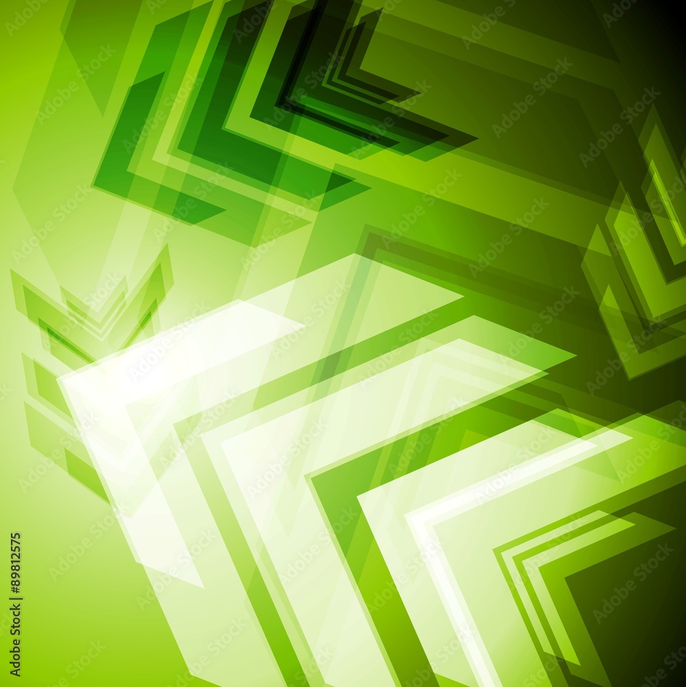 Hi-tech green arrows abstact background Hi-tech green arrows abstact background