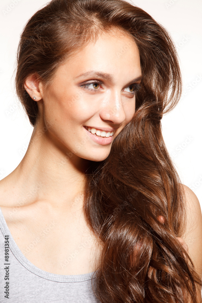 Young woman with a beautiful hair Young woman with a beautiful hair