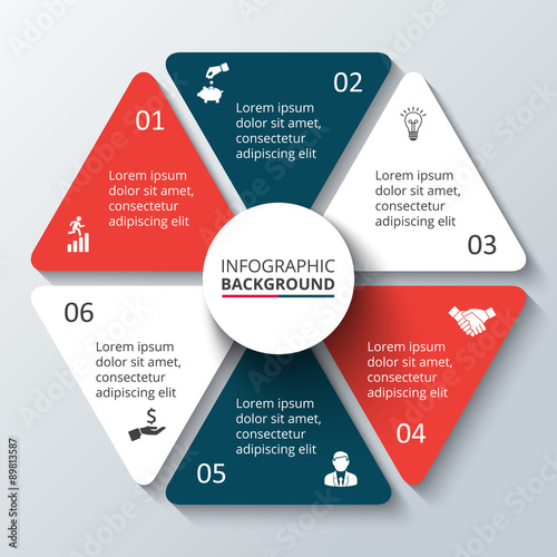 Vector circle element for infographic.