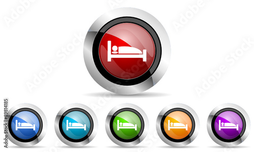 Free Download hotel colorful vector icons set on white background with shadow - GFXLoad