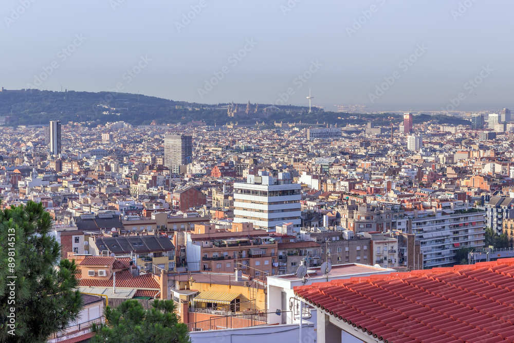 Obraz premium Barcelona skyline Cityscape