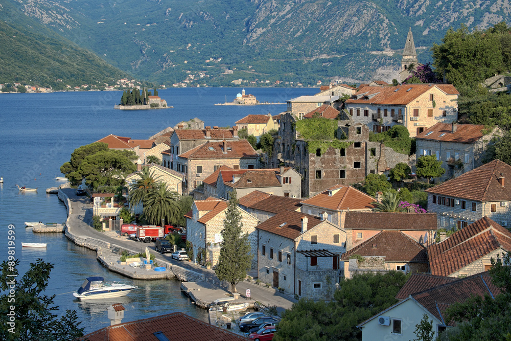 Perast Village Of Kotor Bay, Montenegro