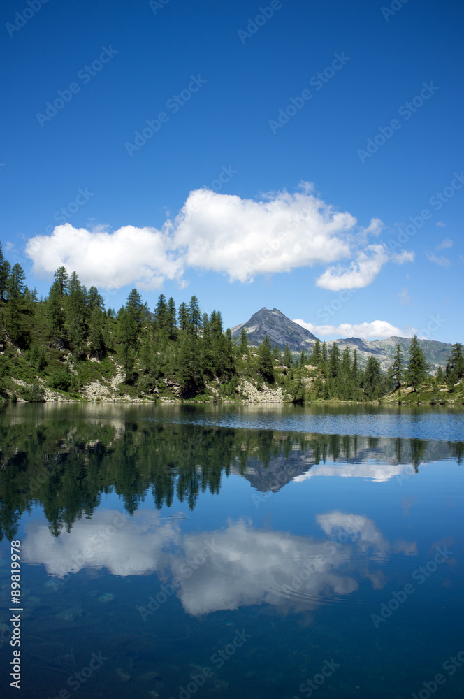Beautiful alpine lake 