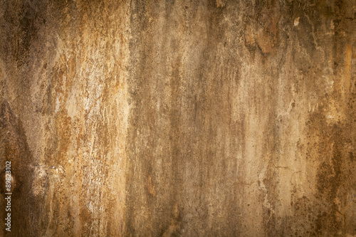 Vintage tone stain on cement wall