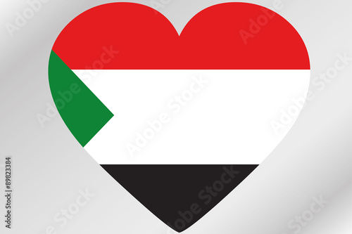Flag Illustration of a heart with the flag of Sudan Free Download Flag Illustration of a heart with the flag of Sudan - GFXLoad