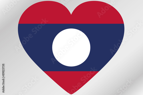 Flag Illustration of a heart with the flag of Laos Free Download Flag Illustration of a heart with the flag of Laos - GFXLoad