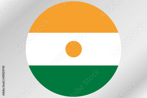 Flag Illustration within a circle of the country of Niger Free Download Flag Illustration within a circle of the country of Niger - GFXLoad