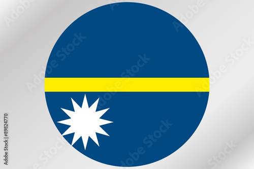 Free Download Flag Illustration within a circle of the country of  Nauru - GFXLoad