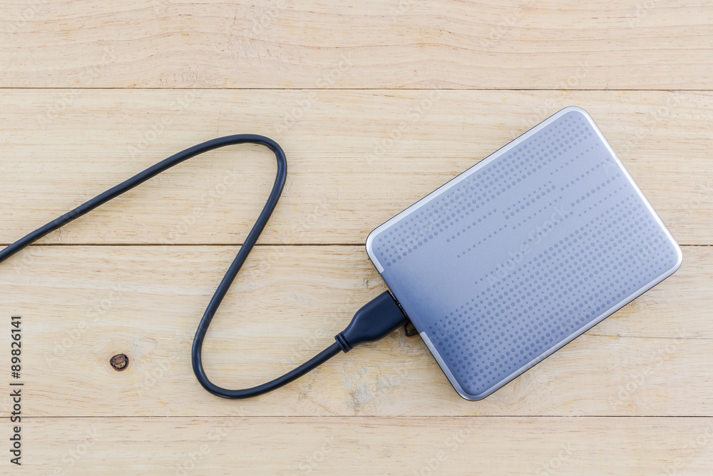 External hard drive for backup. External hard drive for backup.
