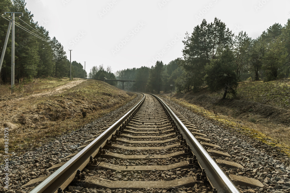 Fototapeta premium iron rails