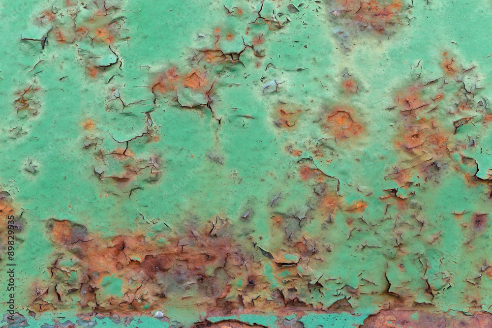abstract background on green metal plate abstract background on green metal plate