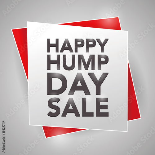 HAPPY HUMP DAY SALE, poster design element