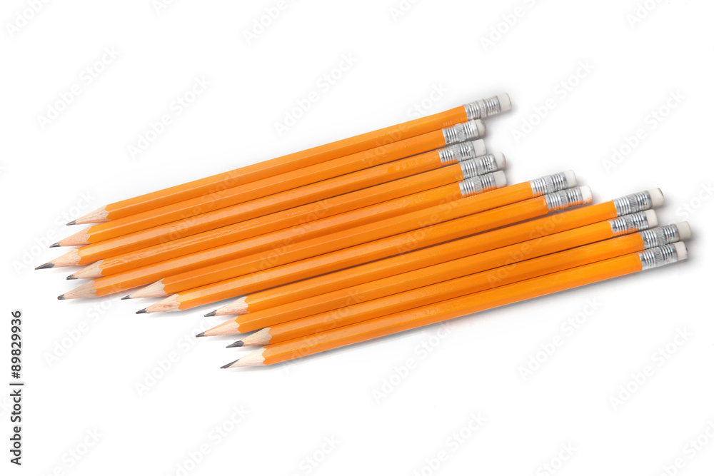 Fototapeta premium Graphite pencils isolated on white