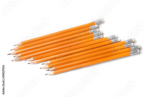 Graphite pencils isolated on white