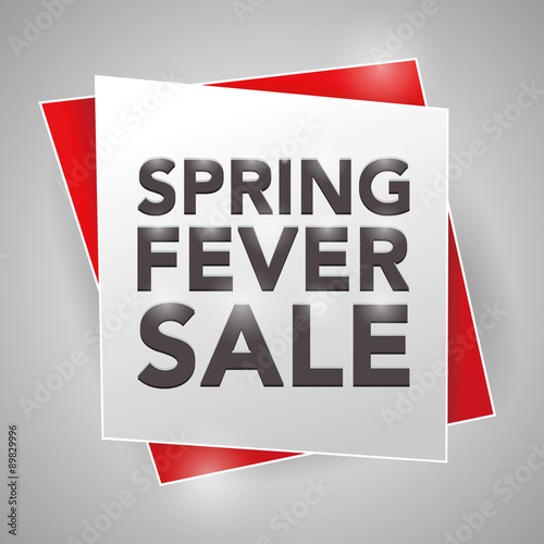 SPRING FEVER SALE, poster design element
