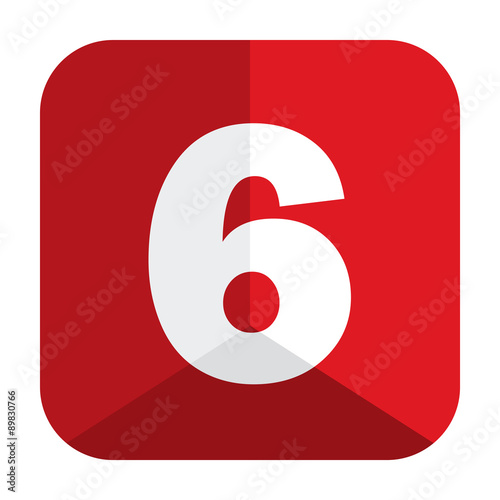 VECTOR NUMBER ICON “6”