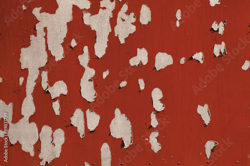 metal painted  rusty red