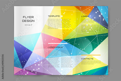 Abstract brochure or flyer design templatee. photo