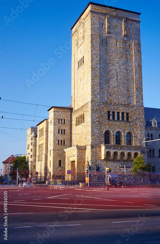 Imperial castle with tower in Poznan.