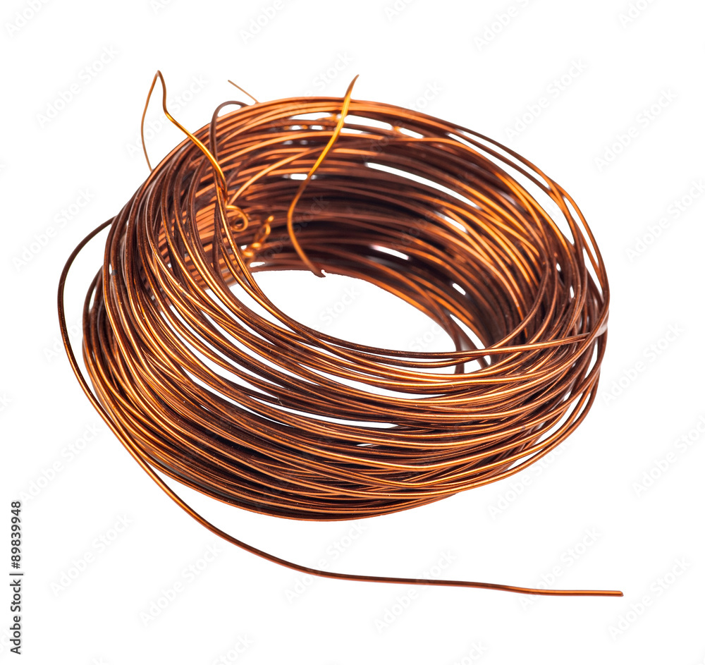 coil of copper wire Stock Photo Adobe Stock