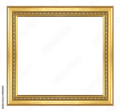 Gold antique picture frame