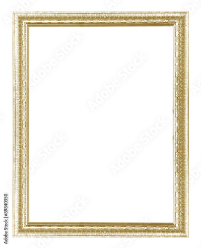 Picture frame gold wood frame