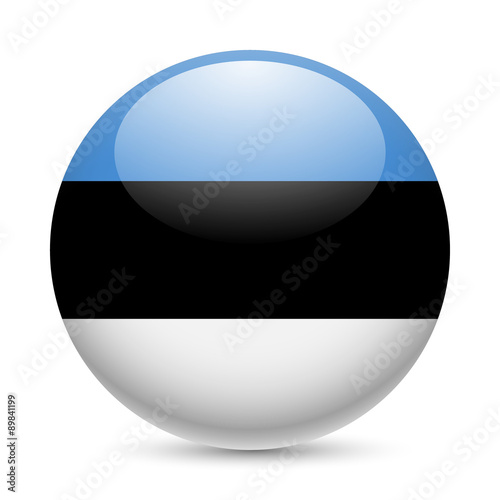 Free Download Round glossy icon of Estonia - GFXLoad