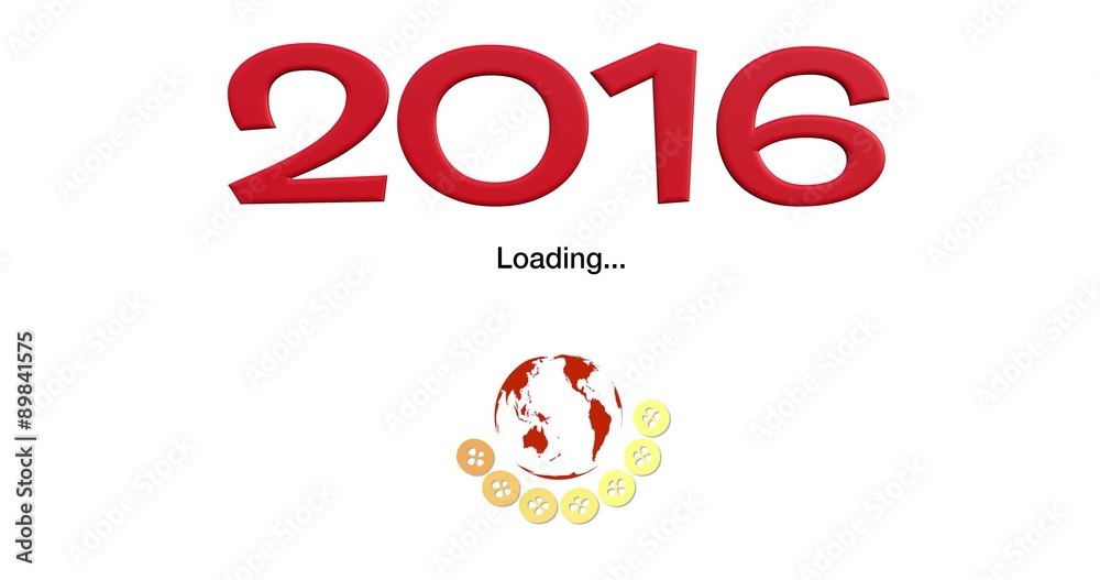 Anno 2016 con simbolo loading